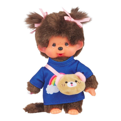 Sekiguchi Monchhichi Girl Kawai Messenger Bag Plush Doll