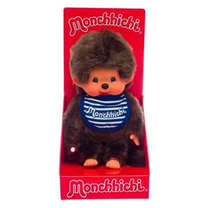 Sekiguchi Monchhichi Sailor Boy With Bib Blue Plush Doll