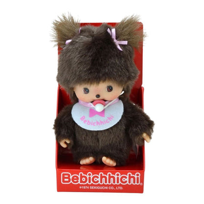 Sekiguchi Monchhichi Girl Basic Bib Plush Doll