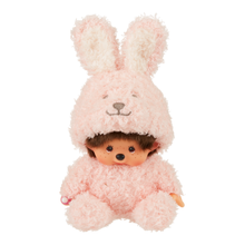 Sekiguchi Monchhichi Sitting Fluffy Bunny Plush Doll