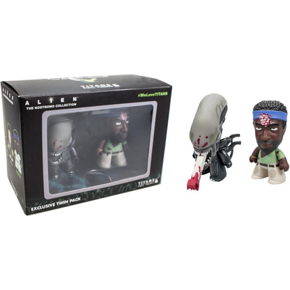 Titan Merchandise Alien Parker Brain Spatter & Xenomorph Bloodied 3" Titans Vinyl Figure 2 Pack
