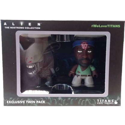 Titan Merchandise Alien Parker Brain Spatter & Xenomorph Bloodied 3" Titans Vinyl Figure 2 Pack