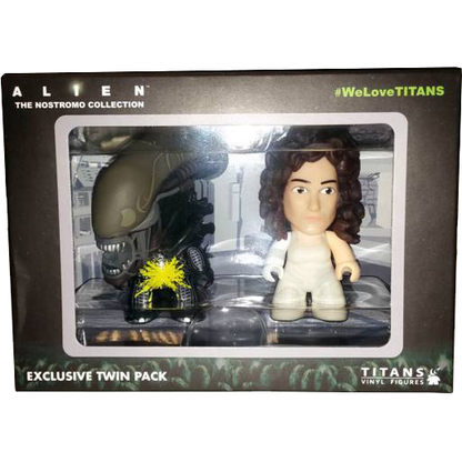 Titan Merchandise Alien Ripley & Xenomorph Acid Spatter 3" Titans Vinyl Figure 2 Pack