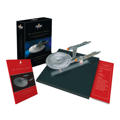 Master Replicas Star Trek: Strange New Worlds U.S.S. Enterprise NCC 1701 Diecast Ship & Book