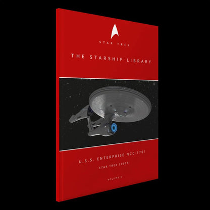 Master Replicas Star Trek (2009) U.S.S. Enterprise NCC 1701 (Kelvin Timeline) Diecast Ship & Book