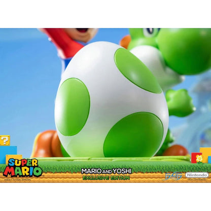 First 4 Figures Super Mario Mario And Yoshi (Exclusive Edition) 19" Statue