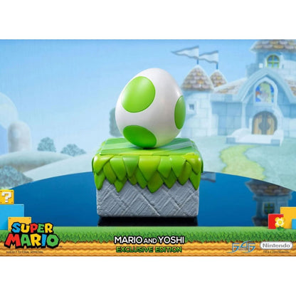 First 4 Figures Super Mario Mario And Yoshi (Exclusive Edition) 19" Statue