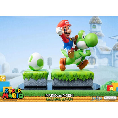 First 4 Figures Super Mario Mario And Yoshi (Exclusive Edition) 19" Statue