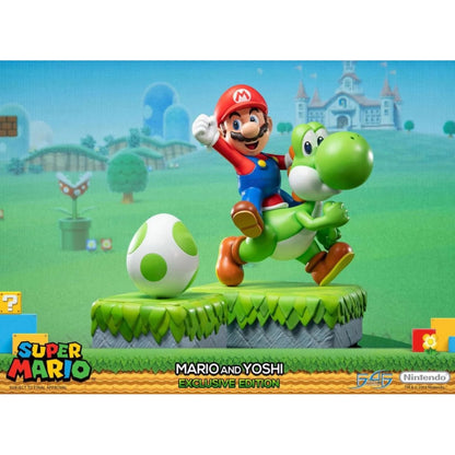First 4 Figures Super Mario Mario And Yoshi (Exclusive Edition) 19" Statue