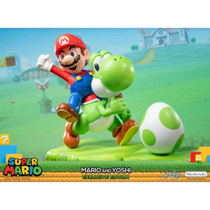 First 4 Figures Super Mario Mario And Yoshi (Exclusive Edition) 19" Statue