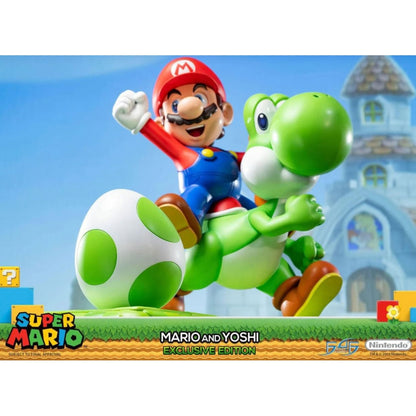 First 4 Figures Super Mario Mario And Yoshi (Exclusive Edition) 19" Statue