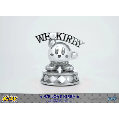 First 4 Figures Kirby We Love Kirby Diecast Statue [Silver Version]