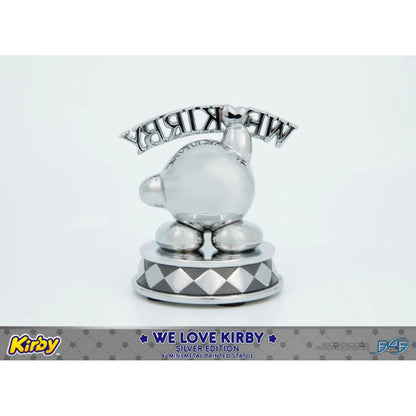 First 4 Figures Kirby We Love Kirby Diecast Statue [Silver Version]