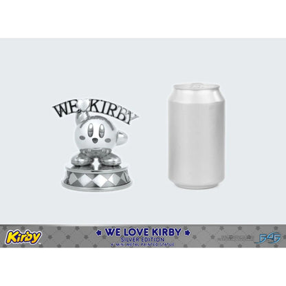 First 4 Figures Kirby We Love Kirby Diecast Statue [Silver Version]