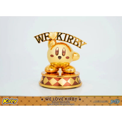 First 4 Figures Kirby We Love Kirby Diecast Statue [Gold Version]