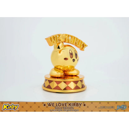 First 4 Figures Kirby We Love Kirby Diecast Statue [Gold Version]
