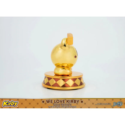 First 4 Figures Kirby We Love Kirby Diecast Statue [Gold Version]