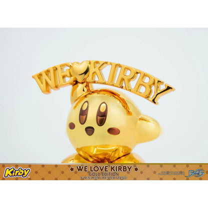 First 4 Figures Kirby We Love Kirby Diecast Statue [Gold Version]