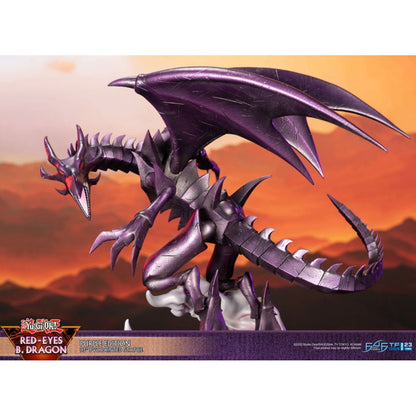 First 4 Figures Yu Gi Oh! Red Eyes Black Dragon (Purple Edition) PVC Statue