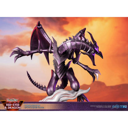 First 4 Figures Yu Gi Oh! Red Eyes Black Dragon (Purple Edition) PVC Statue