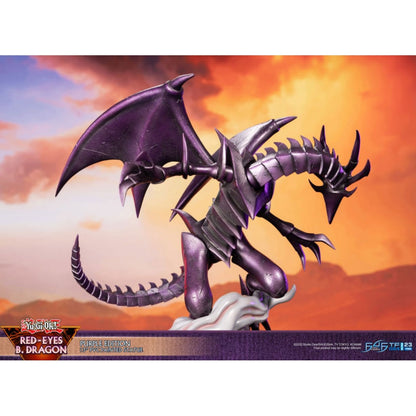 First 4 Figures Yu Gi Oh! Red Eyes Black Dragon (Purple Edition) PVC Statue