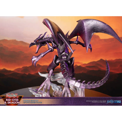 First 4 Figures Yu Gi Oh! Red Eyes Black Dragon (Purple Edition) PVC Statue