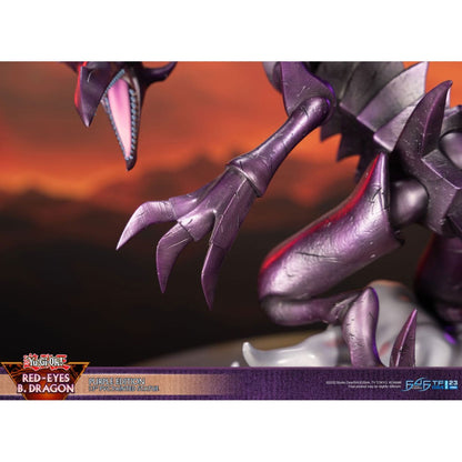 First 4 Figures Yu Gi Oh! Red Eyes Black Dragon (Purple Edition) PVC Statue