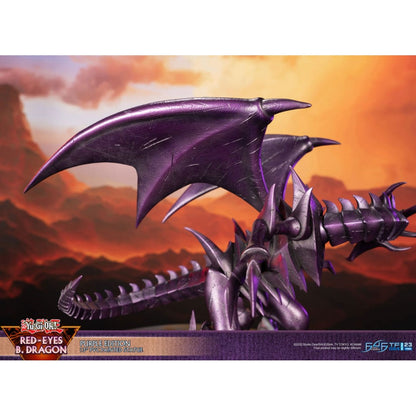 First 4 Figures Yu Gi Oh! Red Eyes Black Dragon (Purple Edition) PVC Statue