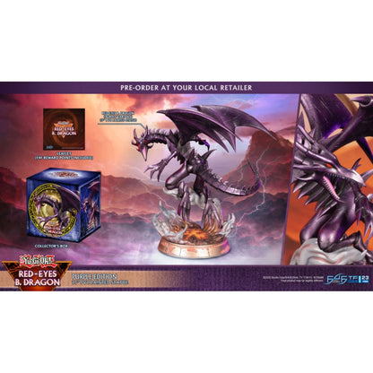 First 4 Figures Yu Gi Oh! Red Eyes Black Dragon (Purple Edition) PVC Statue