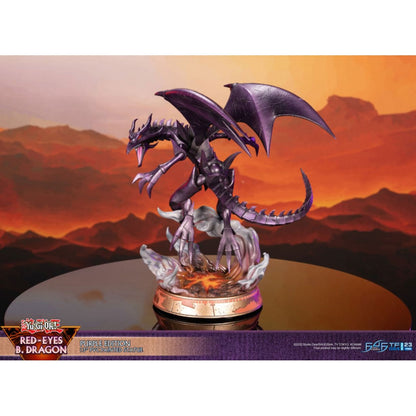 First 4 Figures Yu Gi Oh! Red Eyes Black Dragon (Purple Edition) PVC Statue