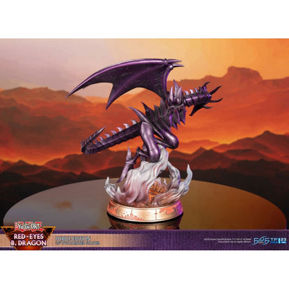 First 4 Figures Yu Gi Oh! Red Eyes Black Dragon (Purple Edition) PVC Statue