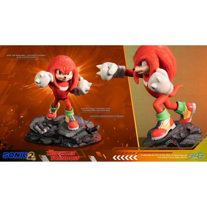 First 4 Figures Sonic The Hedgehog 2 Knuckles Standoff Statue