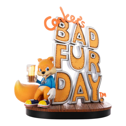 First 4 Figures Conker's Bad Fur Day Game Cover Resin Statue
