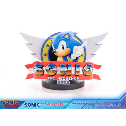 First 4 Figures Sonic Sonic The Hedgehog Title Screen Statue