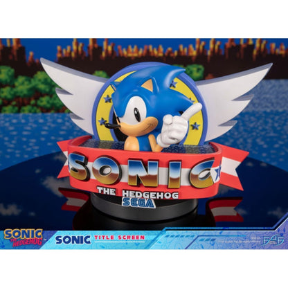 First 4 Figures Sonic Sonic The Hedgehog Title Screen Statue
