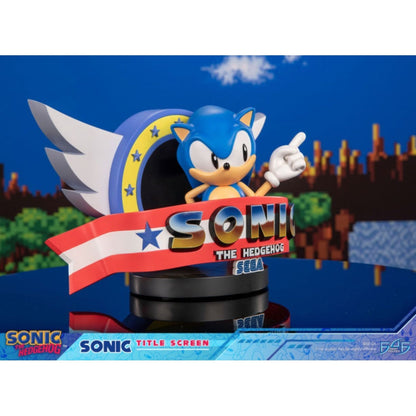 First 4 Figures Sonic Sonic The Hedgehog Title Screen Statue