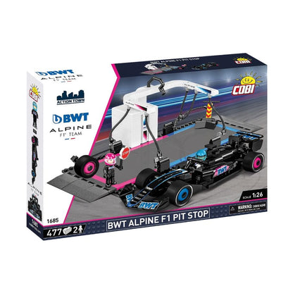 Cobi Action Town BWT Alpine F1 Pit Stop Car Construction Set (490 Pieces)