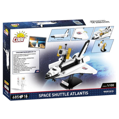 Cobi Cobi Space Shuttle Atlantis Model (685 Piece Kit)