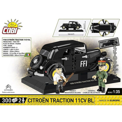Cobi World War 2 1938 Citroen Traction 11C (298 Piece Kit)
