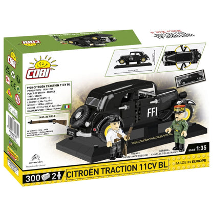 Cobi World War 2 1938 Citroen Traction 11C (298 Piece Kit)