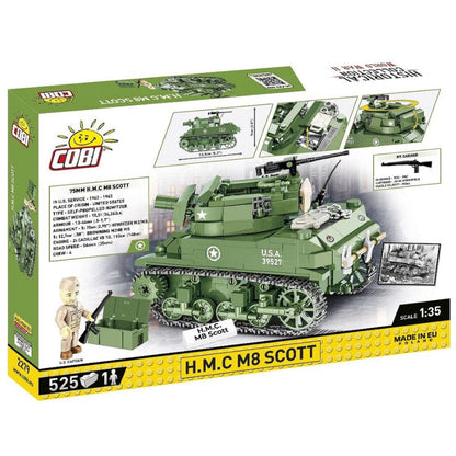 Cobi World War 2 Howitzer Motor Carriage M8 Scott (519 Piece Kit)