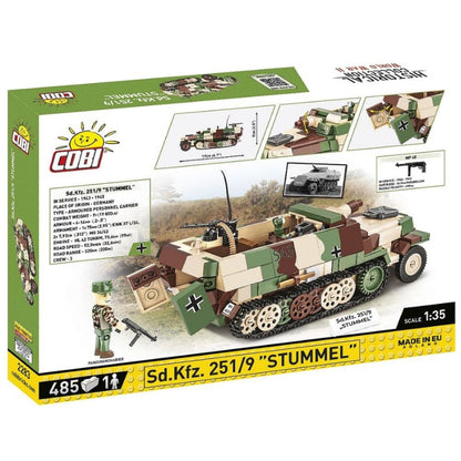 Cobi World War 2 Sd.Kfz.251/9 Stummel Half Track (485 Piece Kit)