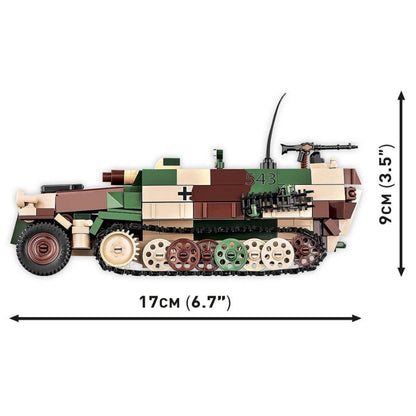 Cobi World War 2 Sd.Kfz.251/9 Stummel Half Track (485 Piece Kit)