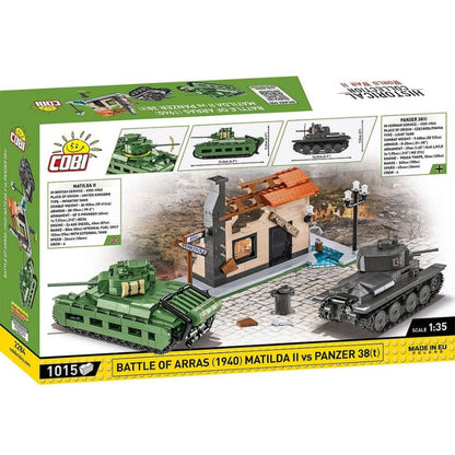 Cobi World War 2 Matilda II & Panzer 38 (T) Diorama (1008 Piece Kit)
