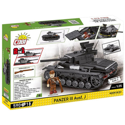 Cobi World War 2 Panzer III Ausf.J (590 Piece Kit)