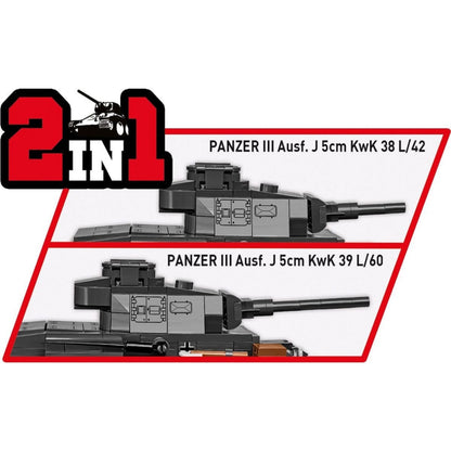 Cobi World War 2 Panzer III Ausf.J (590 Piece Kit)