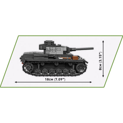 Cobi World War 2 Panzer III Ausf.J (590 Piece Kit)