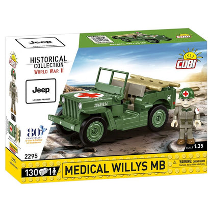 Cobi World War 2 Medical Willys MB (130 Pcs)