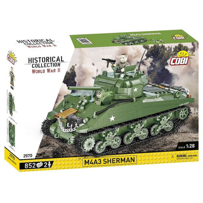 Cobi World War 2 M4A3 Sherman (852 Piece Kit)