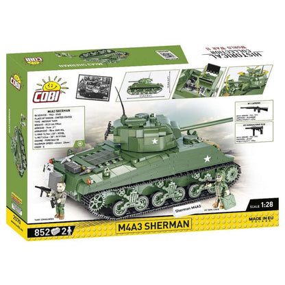 Cobi World War 2 M4A3 Sherman (852 Piece Kit)